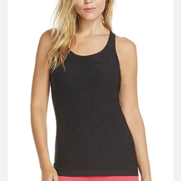Fabletics Tops - Fabletics Women’s S Olympus Seamless Razor Back Tank in Perfect Peak Black - EUC